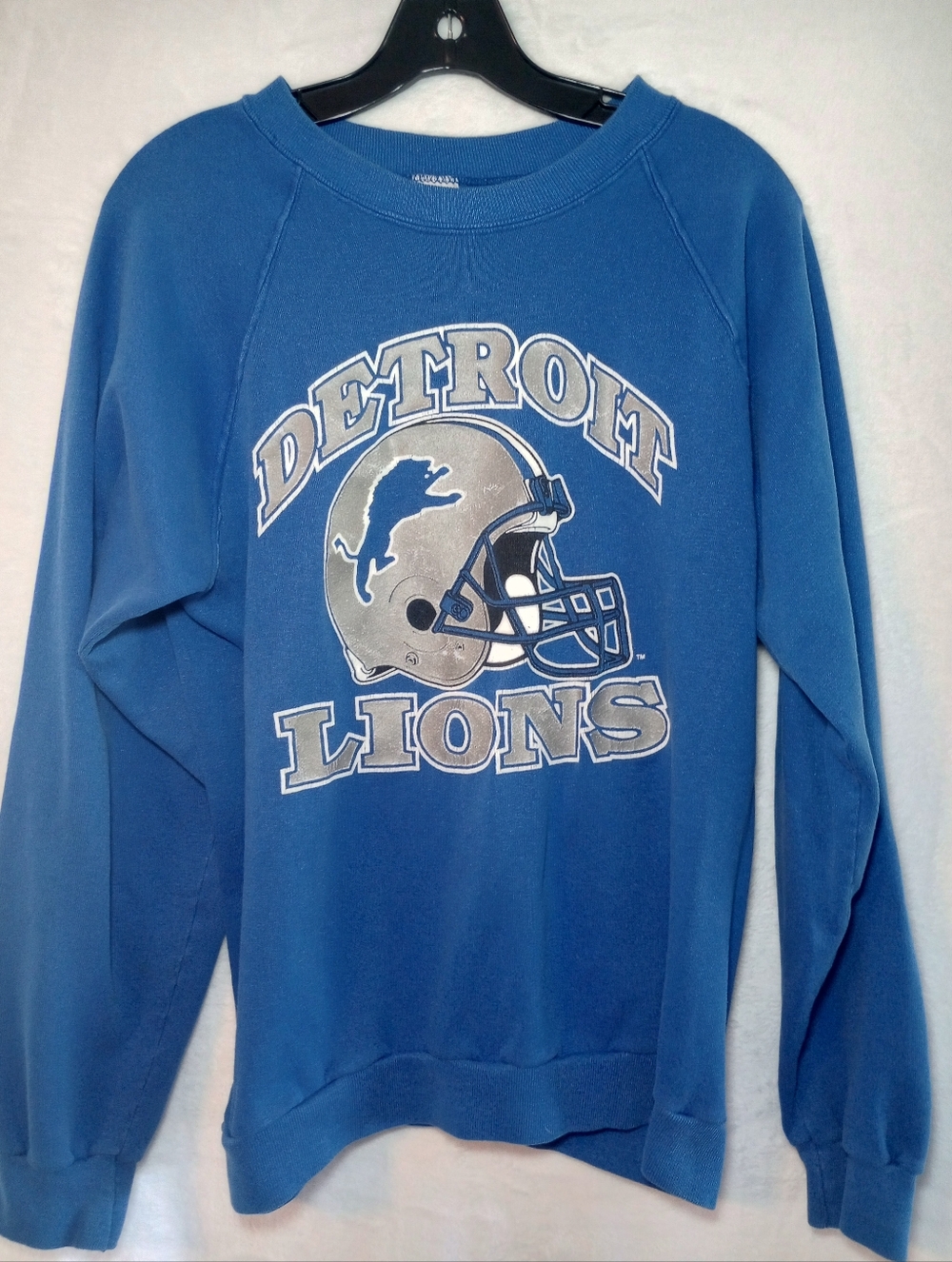 Vintage Ooak Detroit Lions Sweatshirt Trench Made In USA Football Throwback 80s